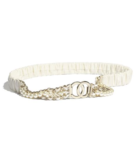 chanel pearl buckle belt|Chanel belt original.